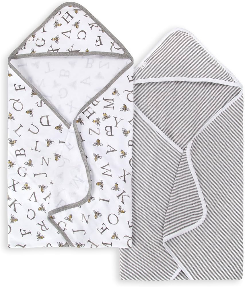Burts Bees Baby Infant Hooded Towels A-Bee-C Organic Cotton, Unisex Bath Essentials and Newborn N... | Amazon (US)