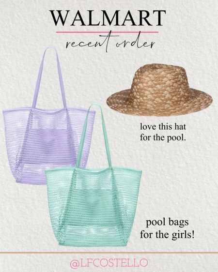Walmart pool beach bags - woven rattan beach pool hat  

#LTKkids #LTKfindsunder50 #LTKswim