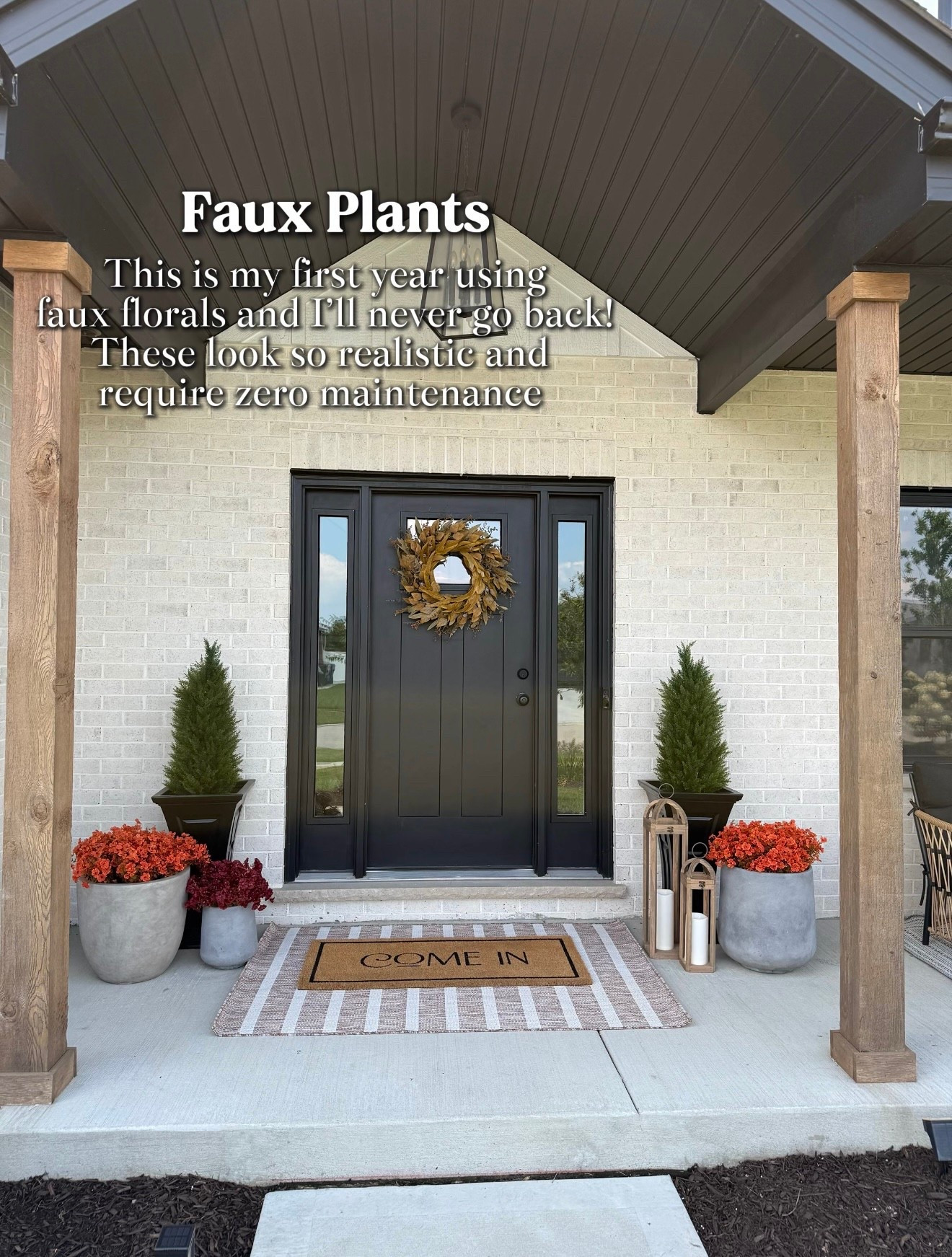 Fall porch! I have 1 set of 36 of the orange mums and I split them between the 2 planters.


#LTKHome #LTKSaleAlert