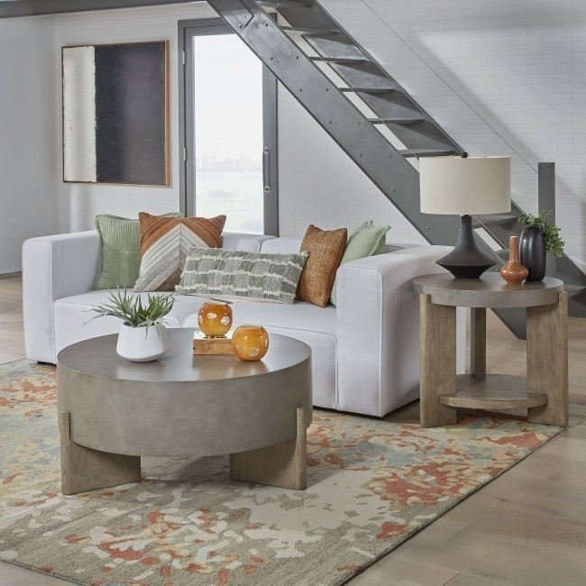 Affinity Round Occasional Table Set In Brown | 1stopbedrooms