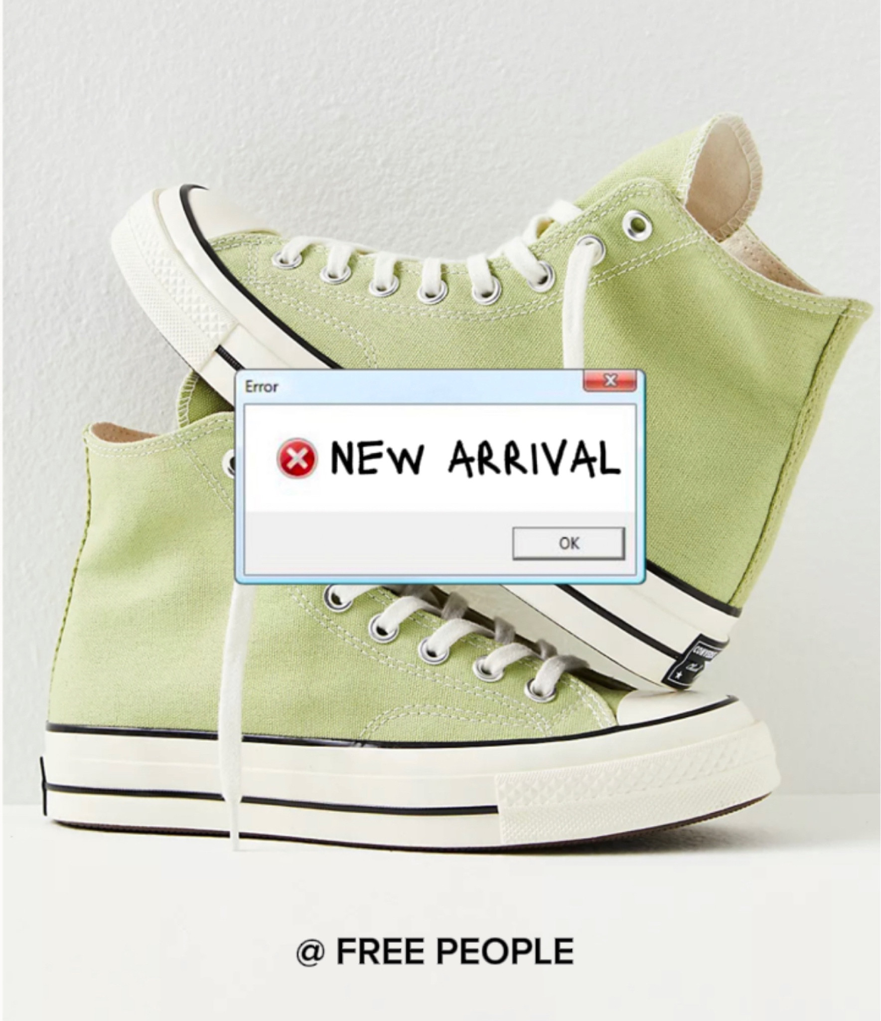 new arrival at free people!!🪴

Chuck 70 Recycled Canvas Hi-Top Sneakers - Guacamole

available in women’s sizes 5-10! 
_____

Your favorite classic Converses featured in the brand’s iconic high-top silhouette, now in a sustainable design crafted with recycled canvas materials.

Lace-up
Lined interior
Padded footbed

#chucks70 #converse #hitopconverse #fallshoes #comfyworkwear #workwearshoes #schoolshoes #casualfallshoes #falltransitional #newarrivals #freepeople #freepeoplefinds

#LTKworkwear #LTKshoecrush #LTKfindsunder100