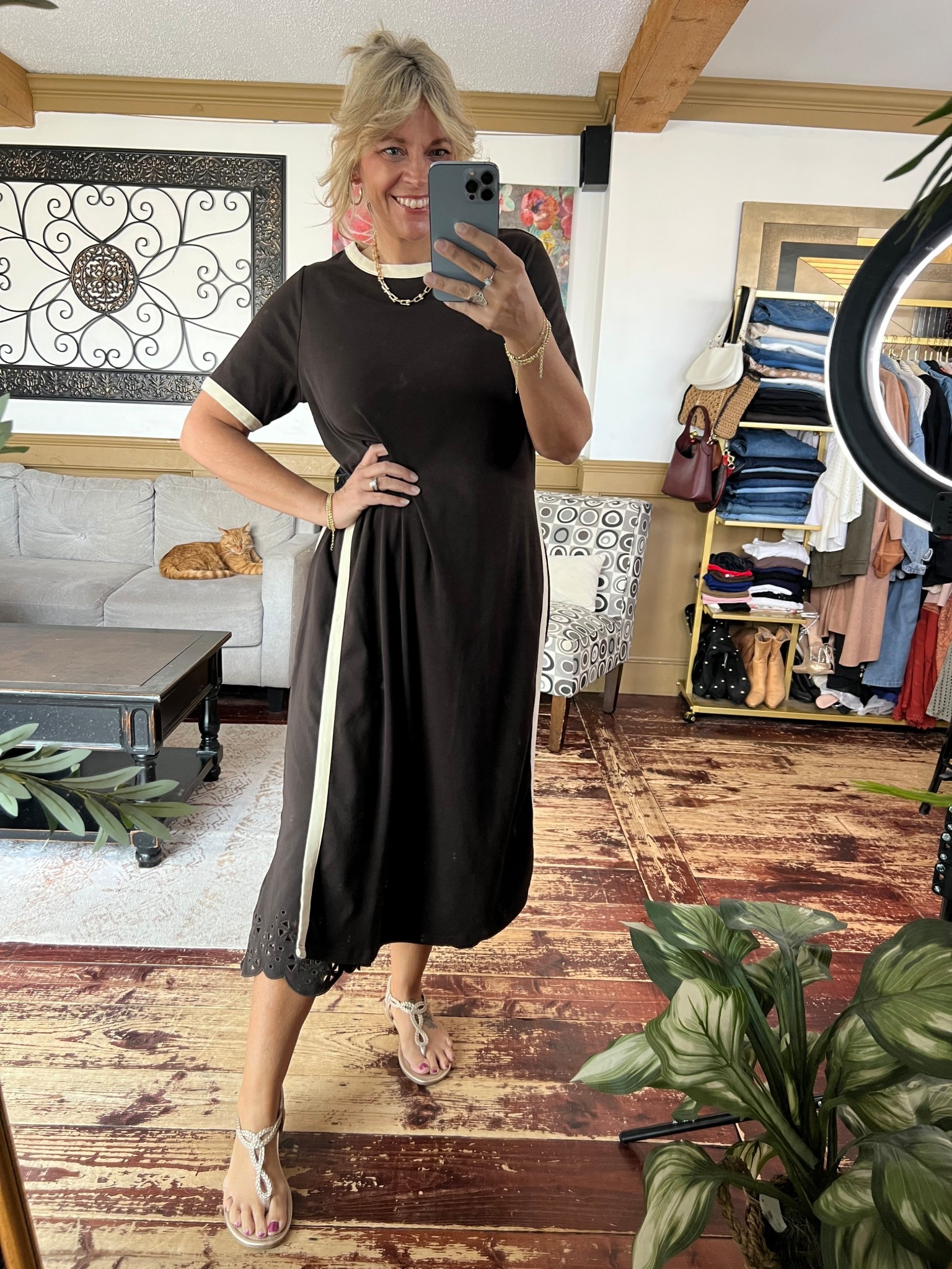 Use code 👩‍💻 NOIULLA to save 35% on my longline slit tee and laser cut out capri pants. Wearing size 12/14 in both

#LTKOver40 #LTKMidsize #LTKSeasonal