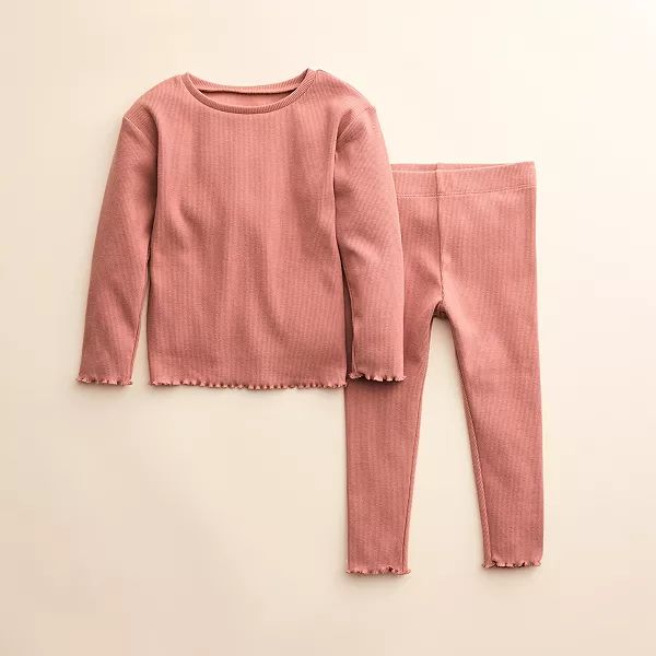 Baby & Toddler Little Co. by Lauren Conrad Lettuce-Edge Top & Pants Set | Kohl's