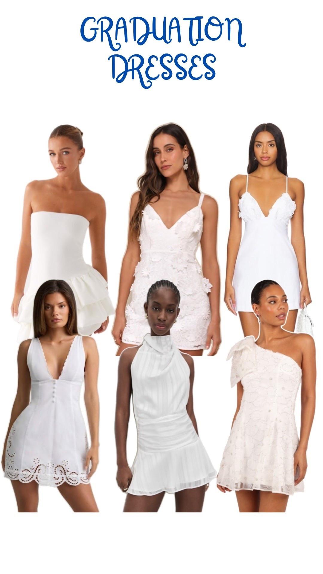 Graduation white mini dresses

#LTKgrwm #LTKPetite #LTKootd