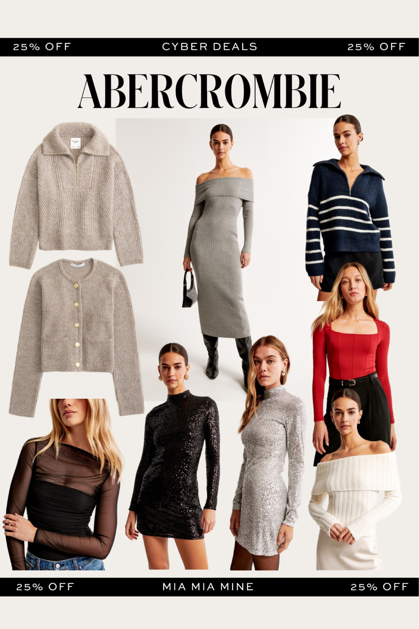 Abercrombie Cyber deals - take 20% off holiday dresses, sweaters and sequin dresses 


#LTKfindsunder100 #LTKSeasonal #LTKsalealert