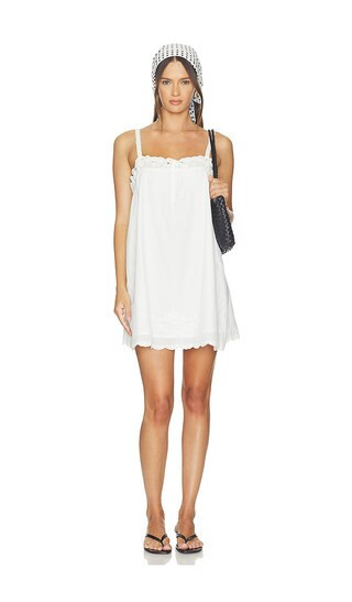 SPELL Vintage Petticoat Mini Dress in White. - size S | Revolve Clothing (Global)