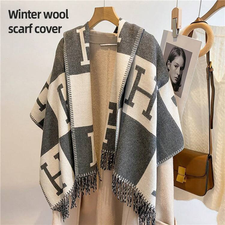 Wool Cashmere Throw Plaid Blankets Pillow Sofa Bedding Shawl Xmas Gifts New UK` | SHEIN
