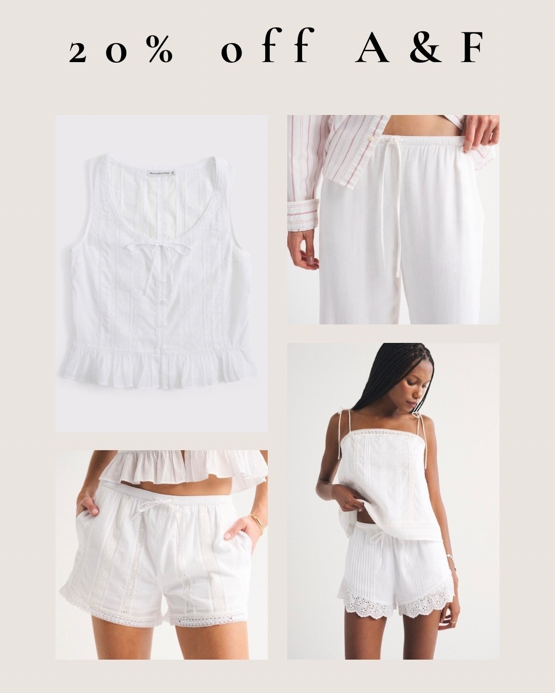 First day of spring means allllll the white linen sets and 20% off

#LTKootd #LTKSaleAlert #LTKSeasonal