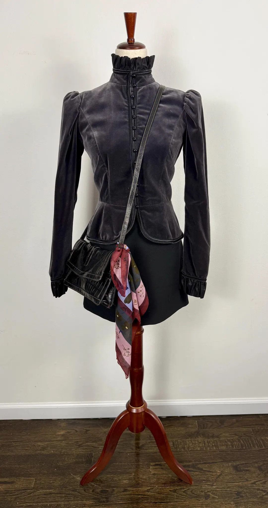 Late 1970s Yves Saint Laurent Rive Gauche Velvet Military Jacket - Victorian-Inspired Napoleonic ... | Etsy (US)