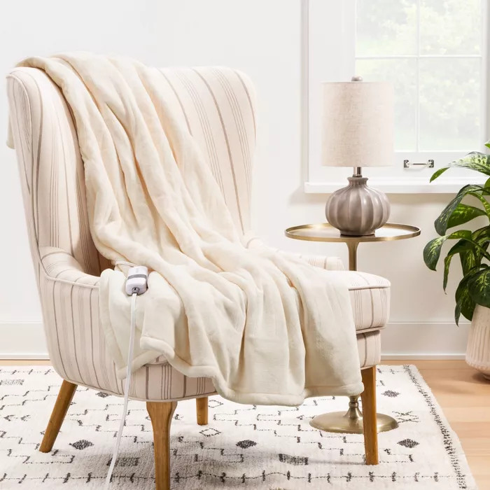 50"x60" Electric Sherpa & Microplush Throw Blanket - Threshold™ | Target