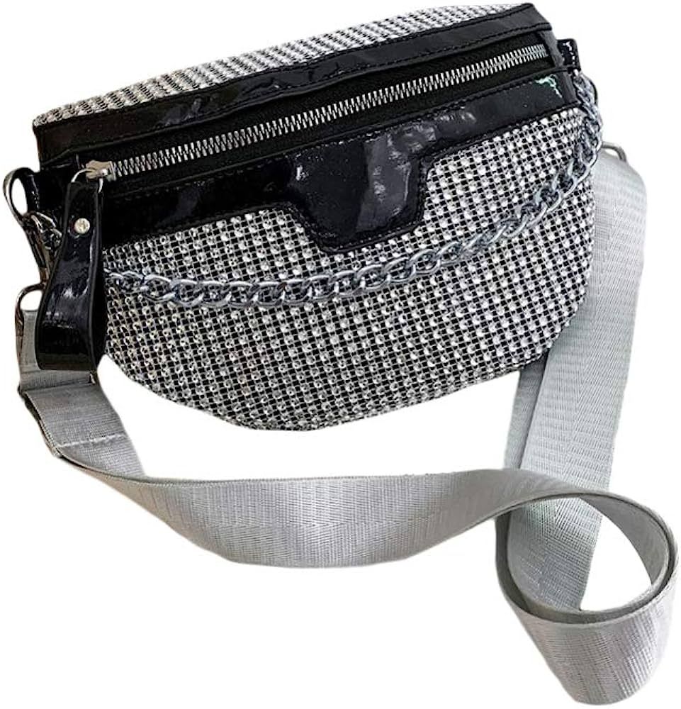 Amosfun fanny pack rhinestone 10-12 for glitter girls -1pc Versatile Cross-Body Bag Creative Ches... | Amazon (US)