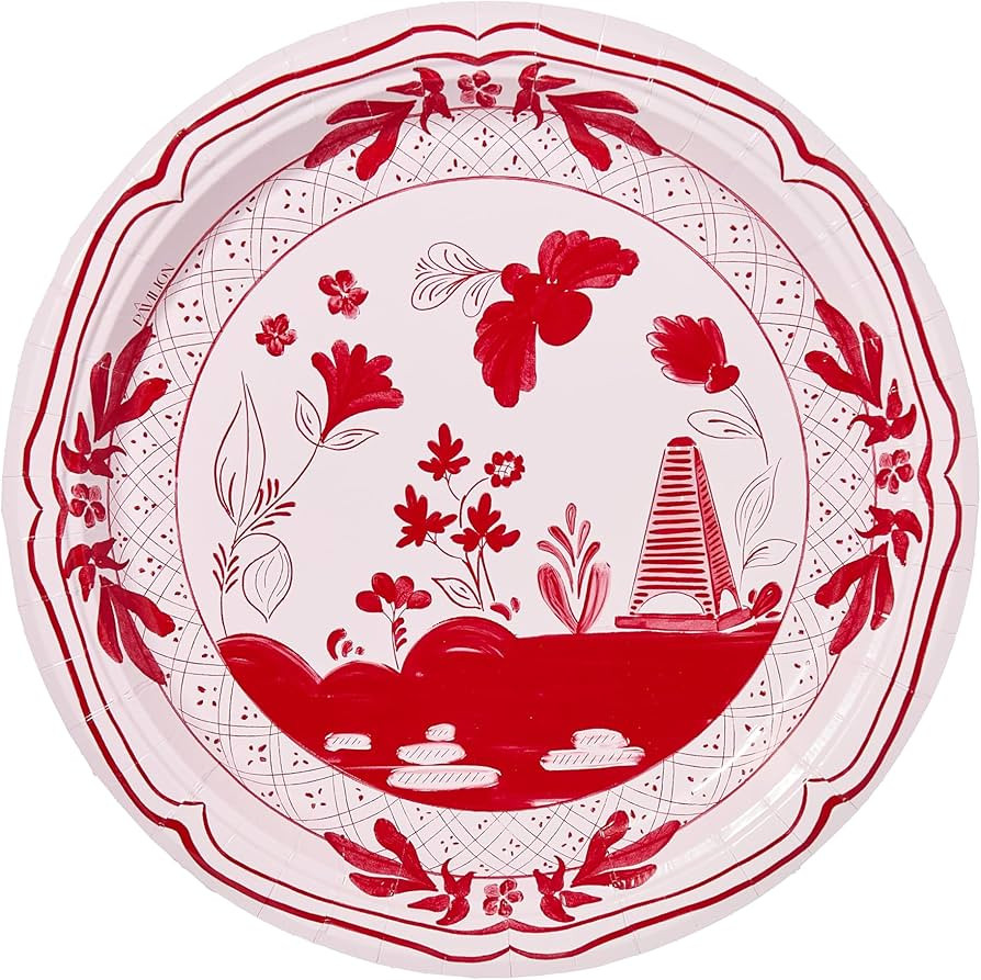 Beachside Pavilion Disposable Paper Dinner Plates, Pack of 8, 10.5 in, Great for Dinner Parties, ... | Amazon (US)