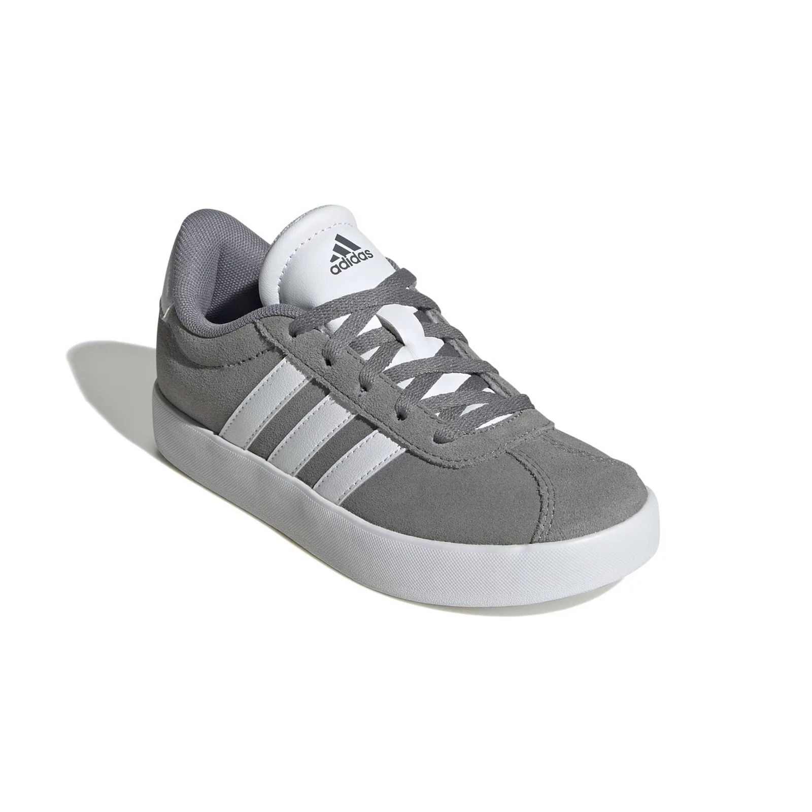 adidas VL Court 3.0 Kids' Tennis Shoes, Kids Unisex, Size: 5, Gray White Gray | Kohl's