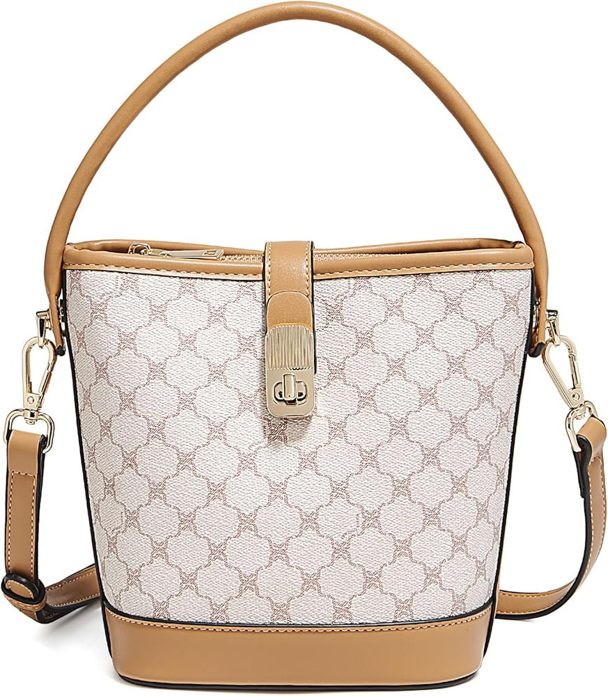 FOXLOVER Small Bucket Bag For Women Fashion Simplicity Crossbody Handbag Designer Shoulder Purse | Amazon (US)