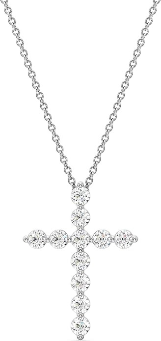 GILDED 1 ct. T.W. Lab Grown Diamond (SI1 Clarity, F Color) and Sterling Silver & 14KT Gold Plated... | Amazon (US)