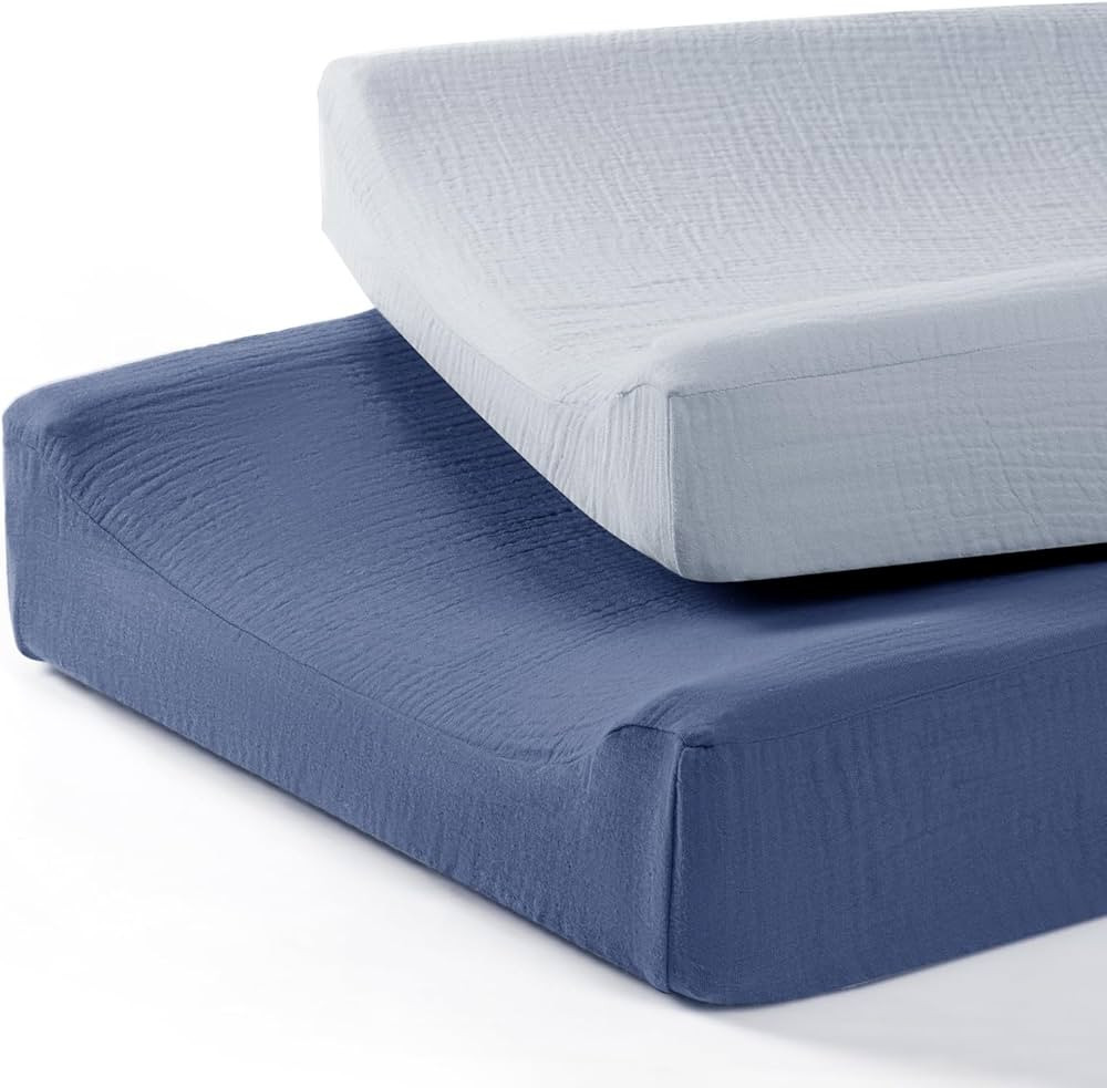 lulumoon Baby Changing Pad Cover: Muslin Diaper Changing Table Pad Cover - Changing Pad Sheets fo... | Amazon (US)