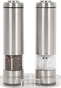 Latent Epicure Battery Operated Salt and Pepper Grinder Set (Pack of 2 Mills) - Complimentary Mil... | Amazon (US)