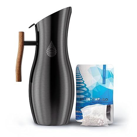 Invigorated Water pH Vitality Alkaline Water Filter Pitcher for Drinking Water Stainless Steel - ... | Amazon (US)