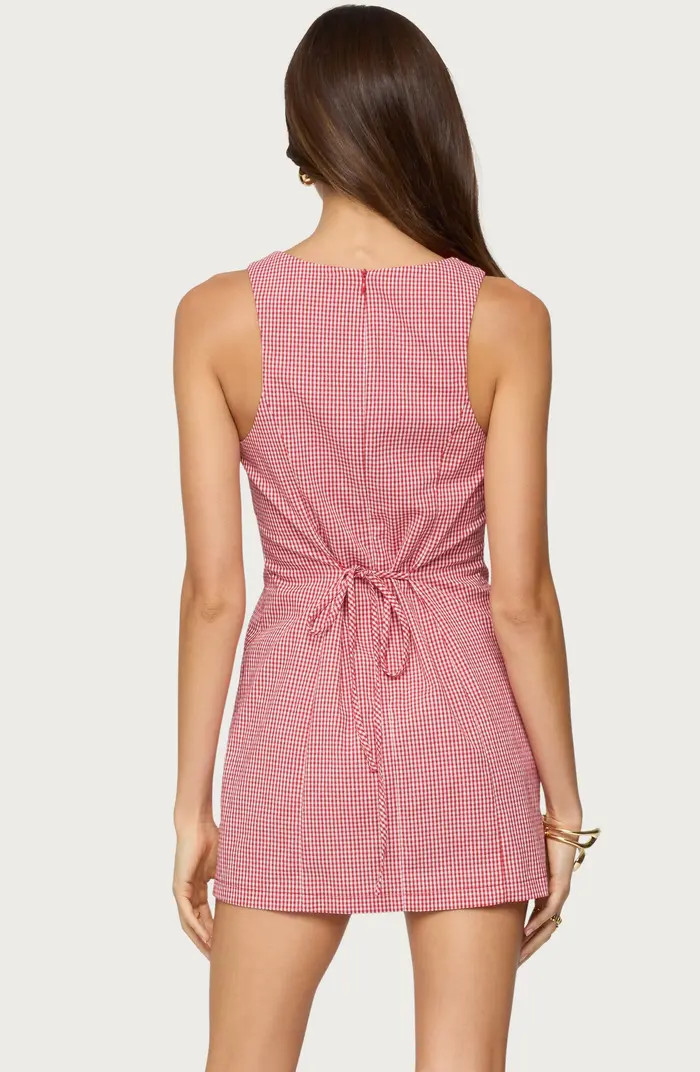Macee Gingham Sleeveless Romper | Nordstrom