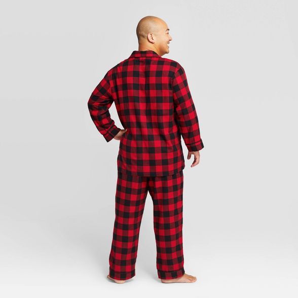 Men's Holiday Buffalo Check Flannel Matching Family Pajama Set - Wondershop™ Red | Target
