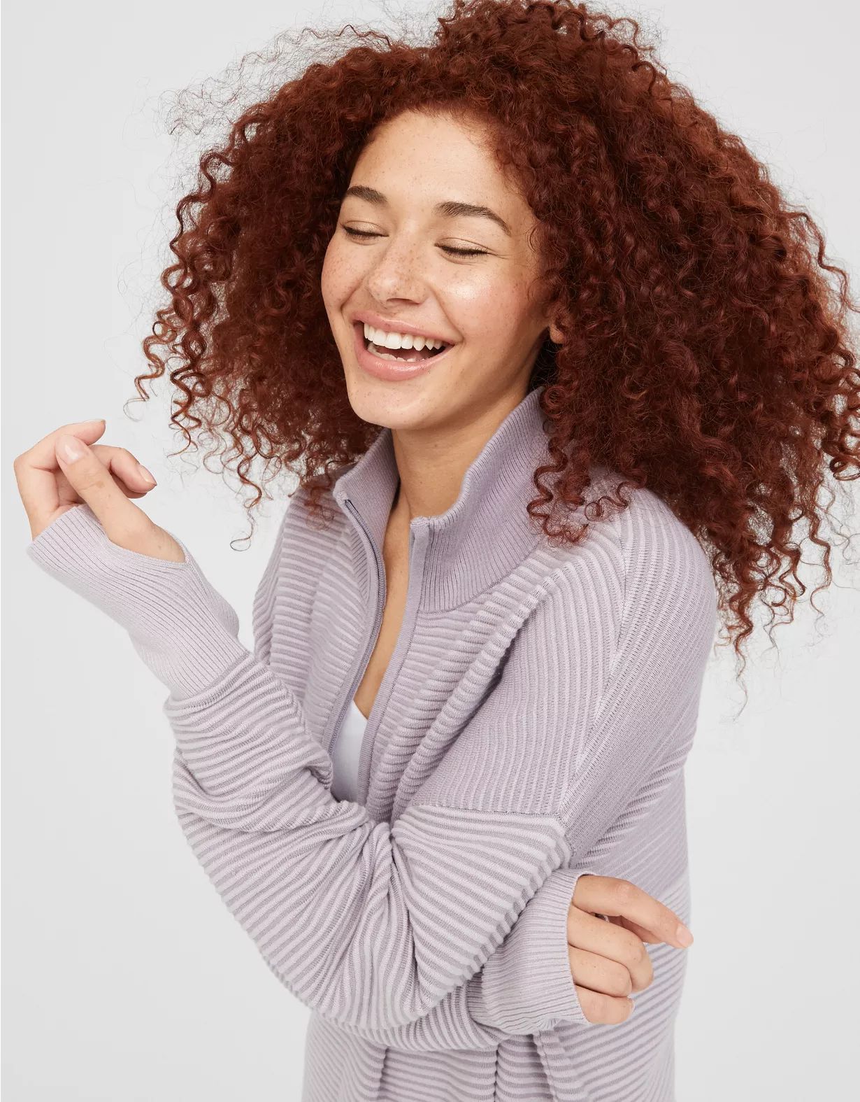 OFFLINE By Aerie Home Stretch Quarter Zip Sweater | American Eagle Outfitters (US & CA)