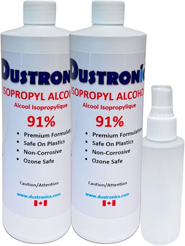 Ultra-Pure Isopropyl 91% 500 ML 2 Pack with Bonus Mini Spray Bottle | Amazon (CA)