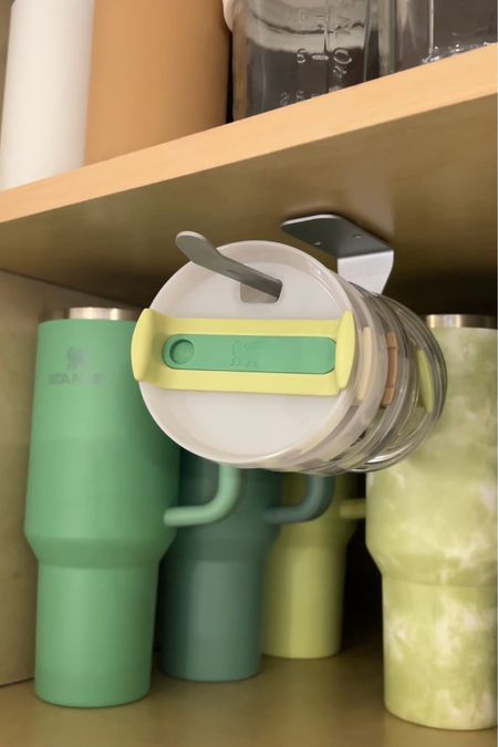 Tumbler lid organizer! Perfect to store Stanley or Yeti cup lids and save room in your cabinets! 

#LTKfindsunder50 #LTKfitness #LTKhome