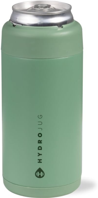 HydroJug Slim Can Cooler - 2-in-1 Insulated Can Cooler Cup - Stainless Steel Slim Can Holder with... | Amazon (US)