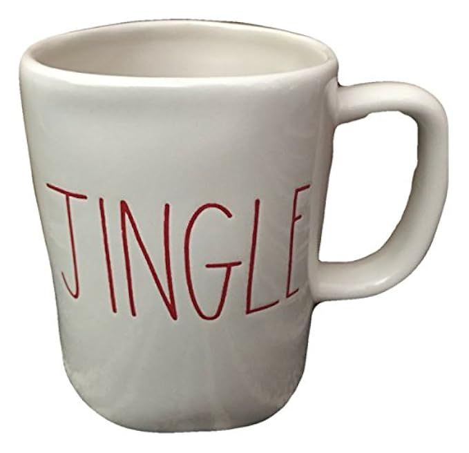 Rae Dunn by Magenta Ceramic Christmas Holiday JINGLE Cup Mug | Amazon (US)
