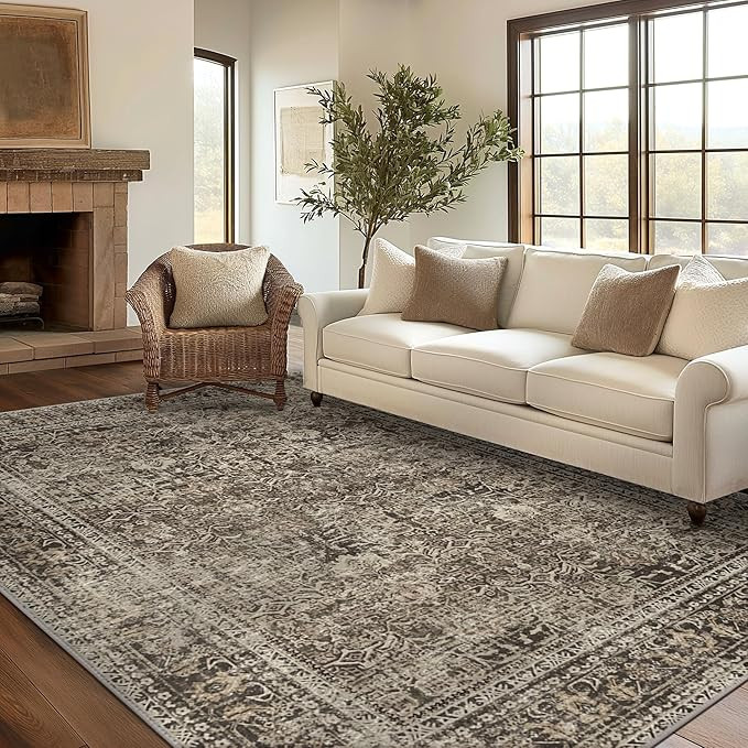 Area Runner Rugs for Front Entrance Indoor Entryway Kitchen Bathroom, 2x8 Machine Washable Stain ... | Amazon (US)