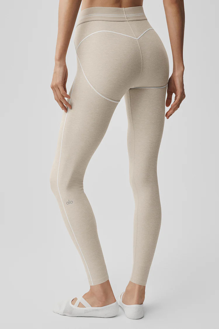 7/8 High-Waist Alosoft Heart Throb Legging | Alo Yoga (US)