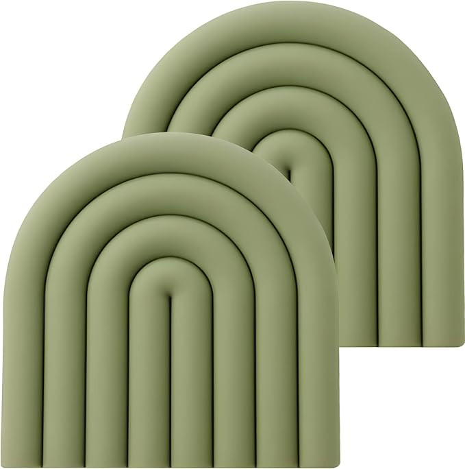 monomono Aesthetic & Colorful Silicone Trivets for Hot Pots and Pans, Pot Holders, Modern Heat Re... | Amazon (US)