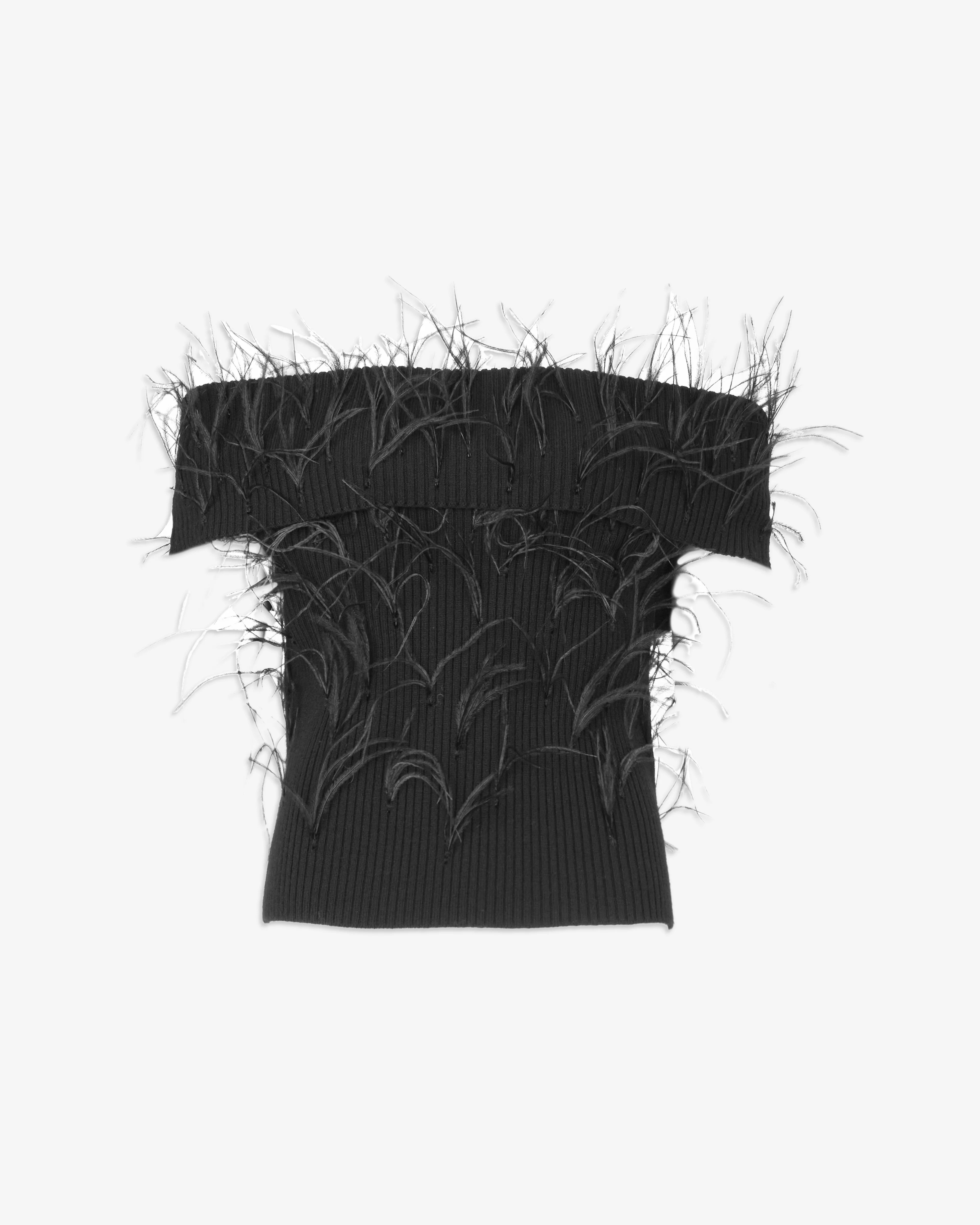 Mindy Feather Knit Top | Tanya Taylor