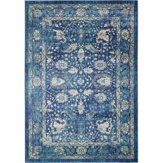 Unique Loom Oslo Osterbro Navy Blue 7' 0 x 10' 0 Area Rug-3128858 - The Home Depot | The Home Depot