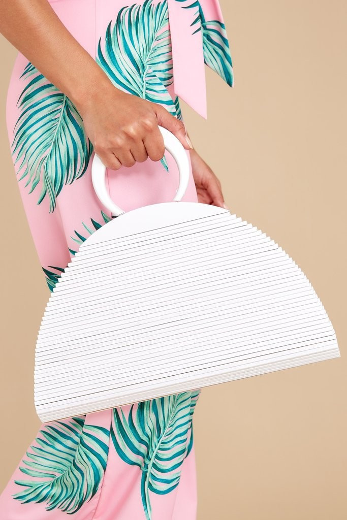 My Other Half White Bag | Red Dress 