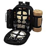 Picnic at Ascot Original Equipped 2 Person Picnic Backpack with Cooler, Insulated Wine Holder & Blan | Amazon (US)