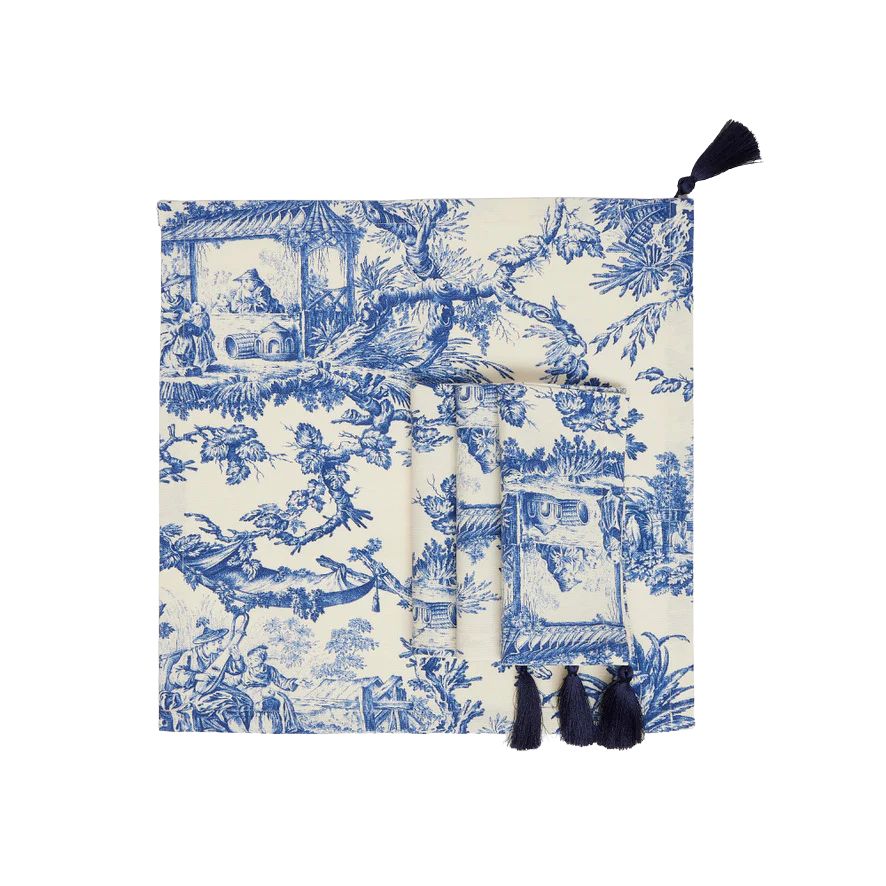 Winter Toile Napkins, Set of 4 | Over The Moon