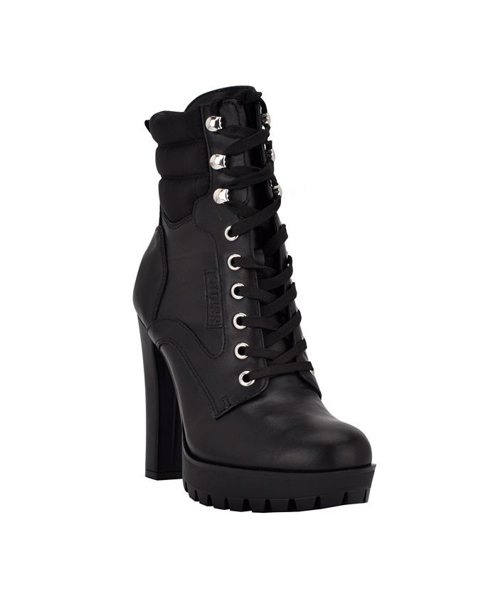 Women's Talore Heeled Hikers Lug Sole Lace Up Bootie | Macys (US)