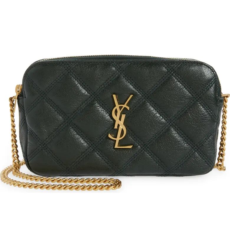 Saint Laurent Becky Diamond Quilted Leather Camera Bag | Nordstrom | Nordstrom
