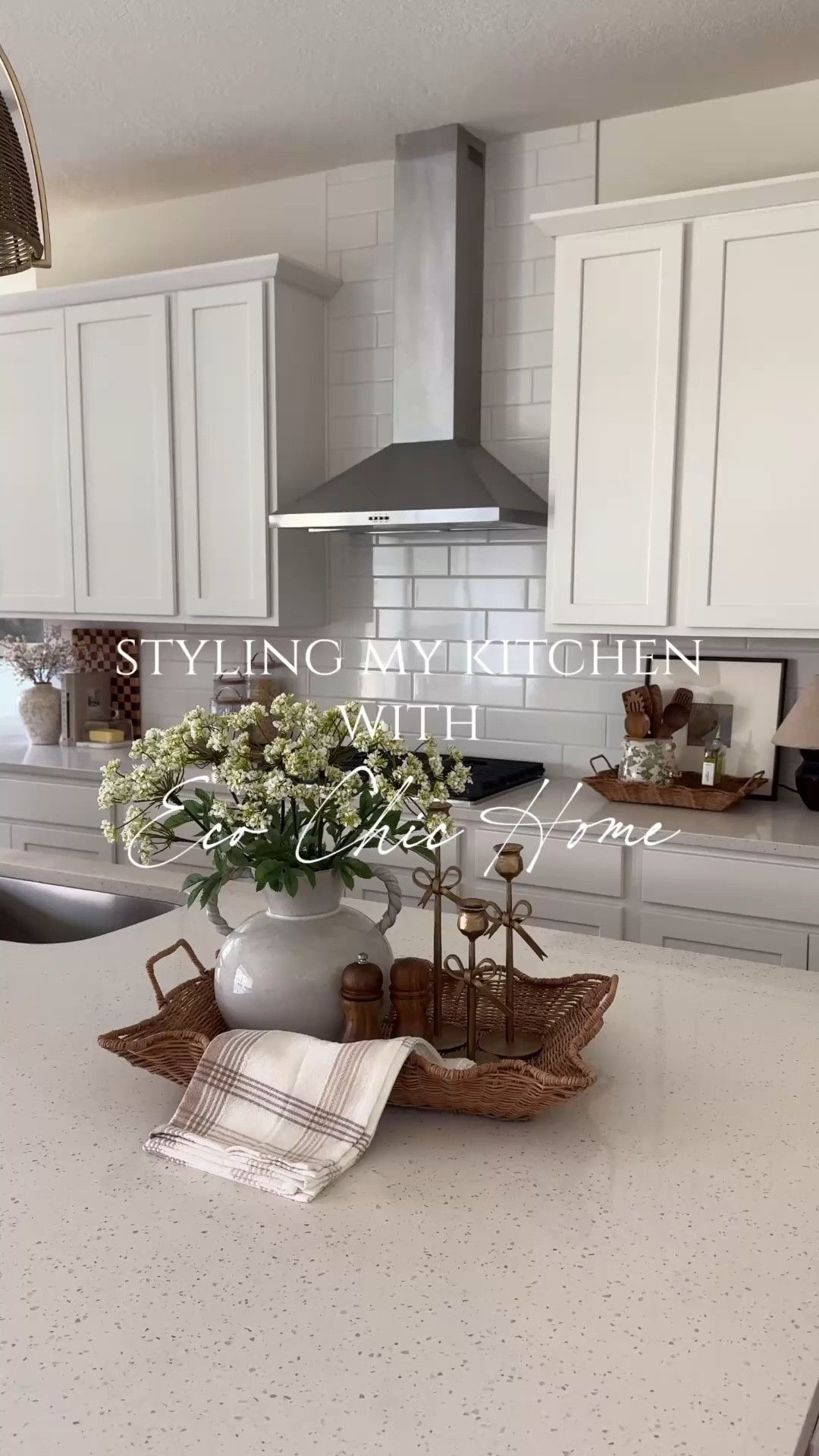 Kitchen stylings with @Eco Chic Home! I love the warmth these beautiful pieces bring to my kitchen 😍 

#LTKSeasonal #LTKSaleAlert #LTKHome