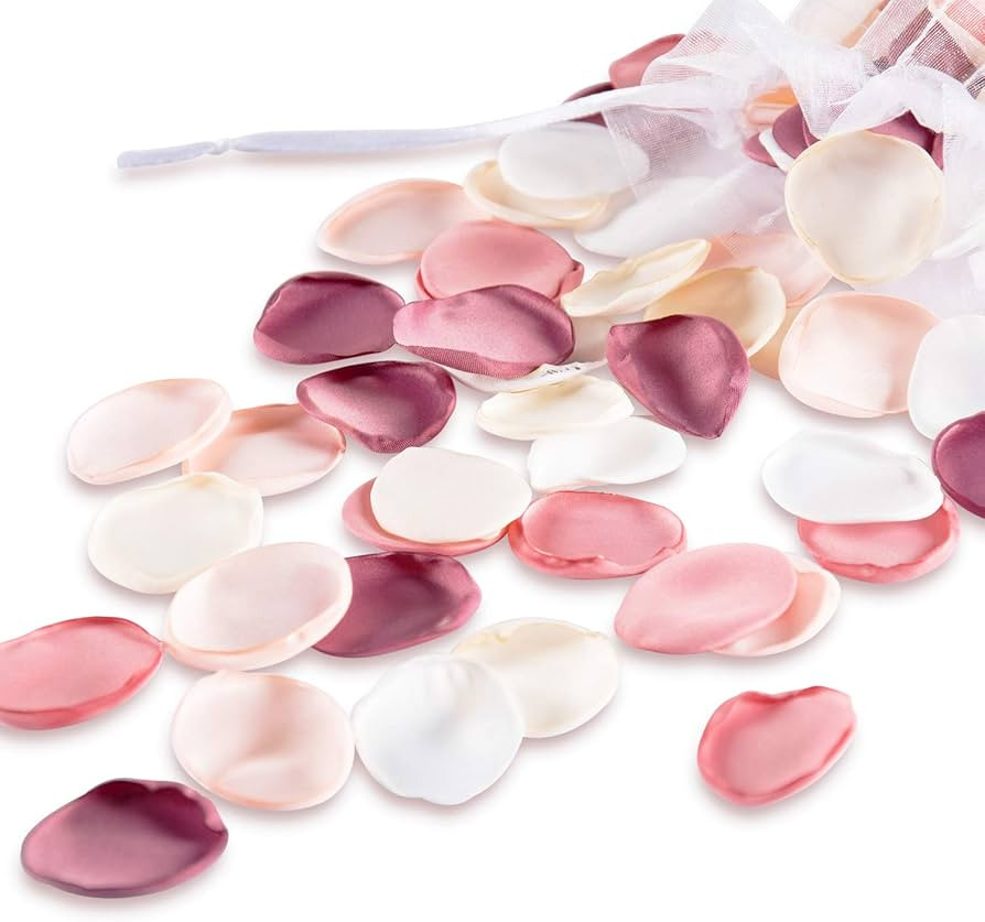 Der Rose 300pcs Artificial Flowers Silk Rose Petals Flower Girl Scatter Petals for Aisle Centerpi... | Amazon (US)