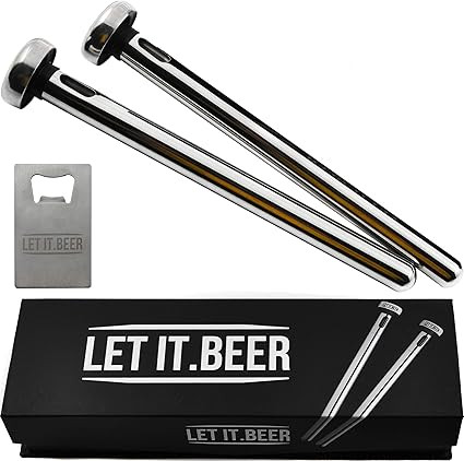Beer Chiller Sticks for Bottles - Great Christmas Gift - Birthday Gifts for Men and Women - Beer ... | Amazon (US)