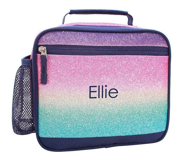 Mackenzie Rainbow Ombre Sparkle Glitter Lunch Boxes | Pottery Barn Kids