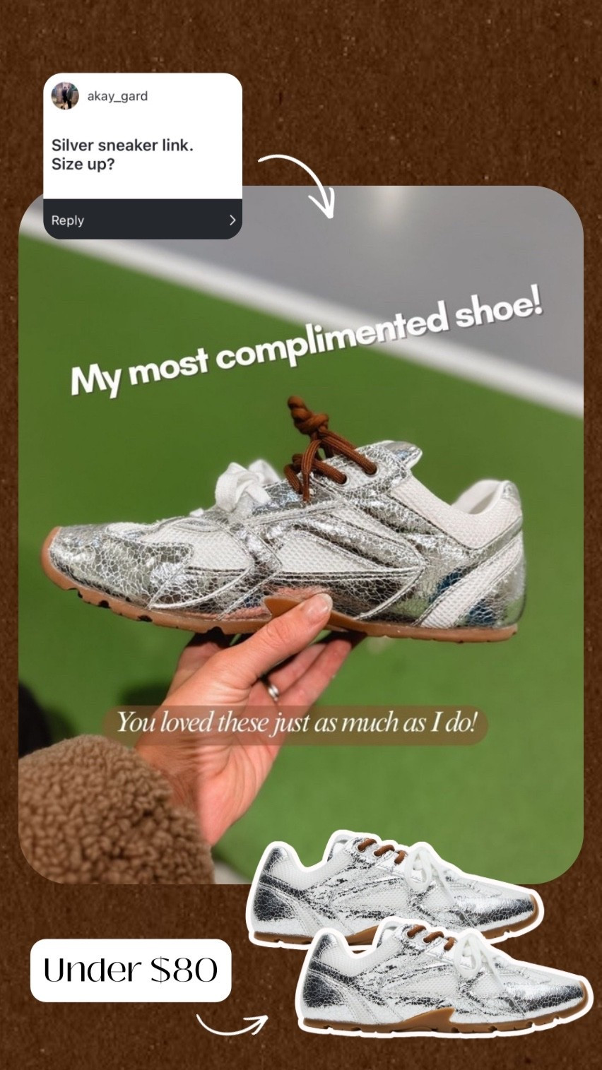 These are my most complimented silver sneaker. Comfortable, stylish and they go with so many outfits! They’re also on sale right now. I also linked a few other silver sneakers that I love! 


Silver sneaker, sneakers, shoes 



#LTKSaleAlert #LTKBeauty #LTKootd