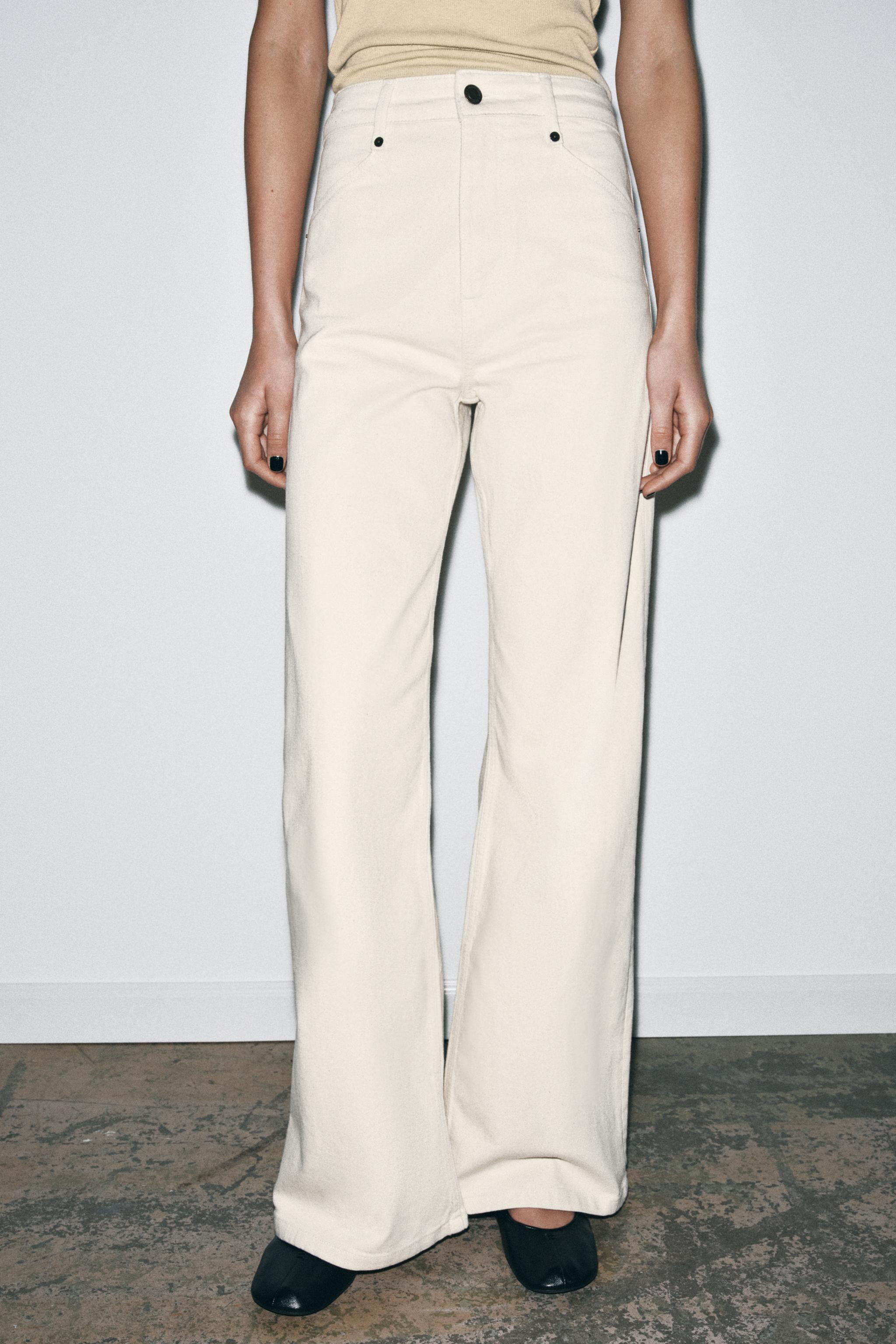 ZW COLLECTION WIDE-LEG HIGH-WAIST JEANS | Zara UK