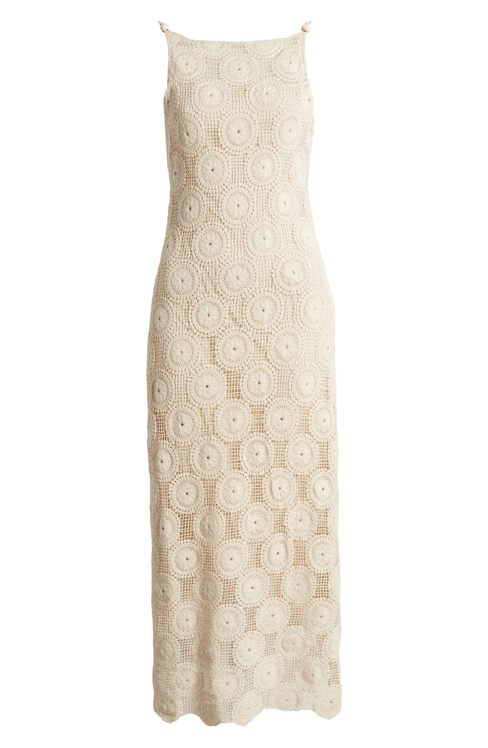 The Hania Open Stitch Cotton Maxi Dress | Nordstrom
