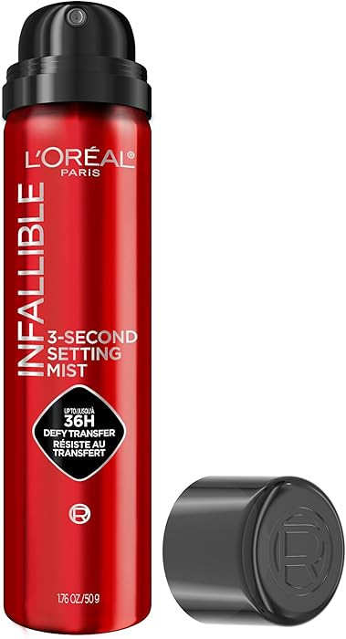 L'Oreal Paris Infallible 3-Second Setting Spray Mist, Microfine Mist for up to 36HR Wear, Clear, ... | Amazon (US)