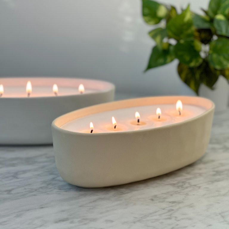 Better Homes & Gardens 40.5oz Red Lava & Citrus Scented 5-Wick Oversized Candle | Walmart (US)