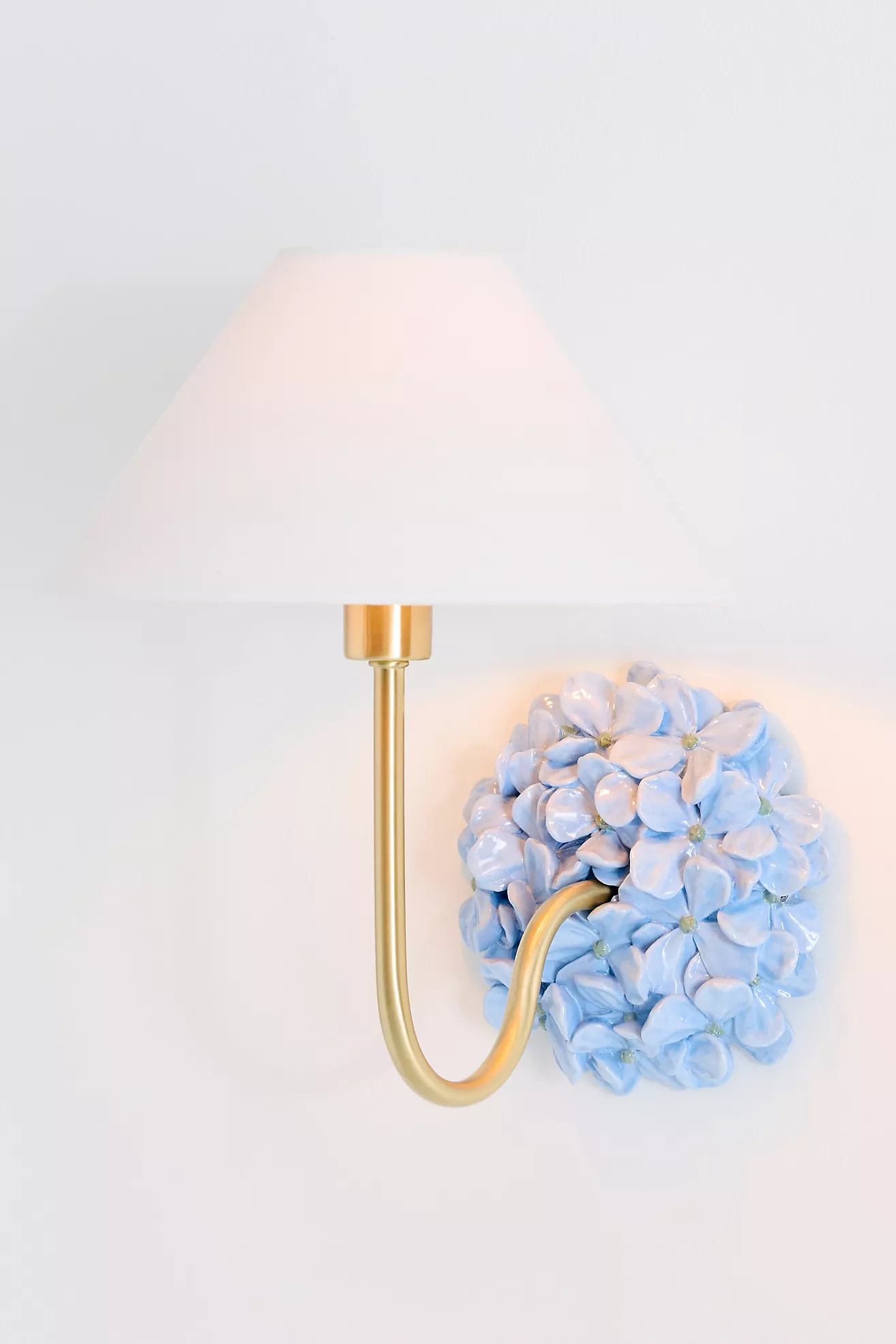 Aster Hydrangea Shaded Wall Sconce | Anthropologie (US)