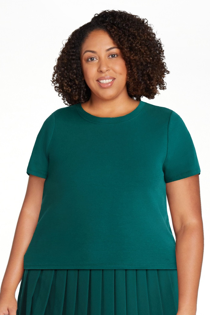 No Boundaries Game Day Cropped Tee, Women's | Walmart (US)